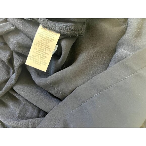 Loft Sleeveless Navy Blue & Black Lace Blouse M - Picture 7 of 7